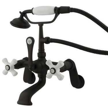 Kingston Brass Vintage Wall Mount Clawfoot Tub Filler with Hand Shower Clawfoot Tub Filler Kingston Brass